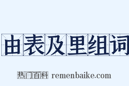 由表及里组词是什么意思的图片